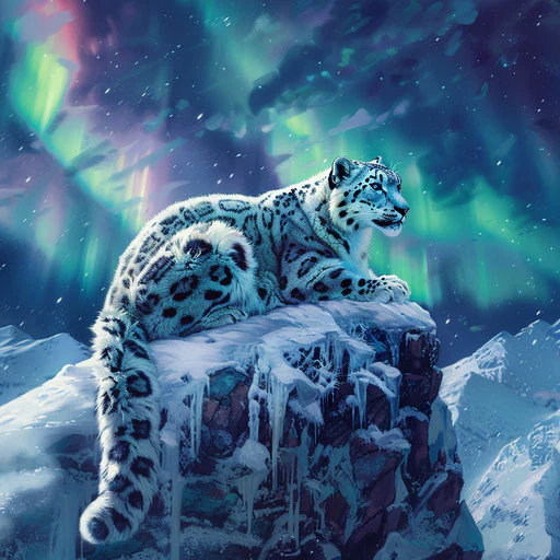 leopardo de las nieves